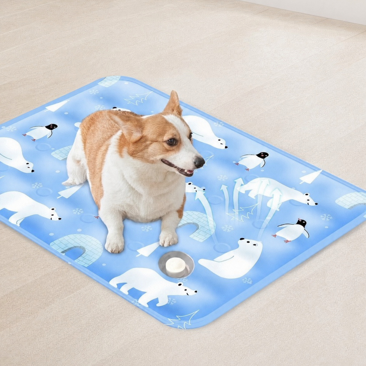 Tapis Rafraîchissant pour Chien & Chat — Gel Auto-Refroidissant à Eau, Sans Électricité