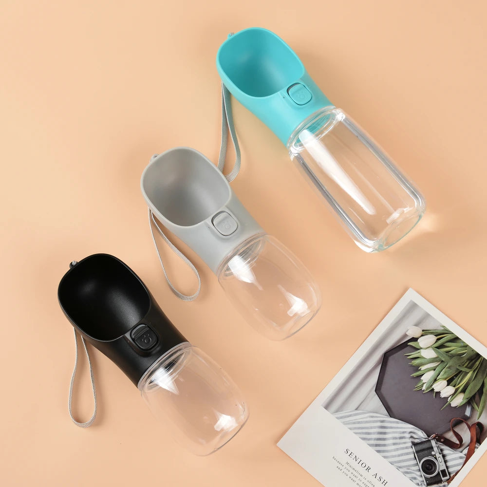 Gourde portable Frisqo pour chien — bouteille d'eau de promenade 2-en-1