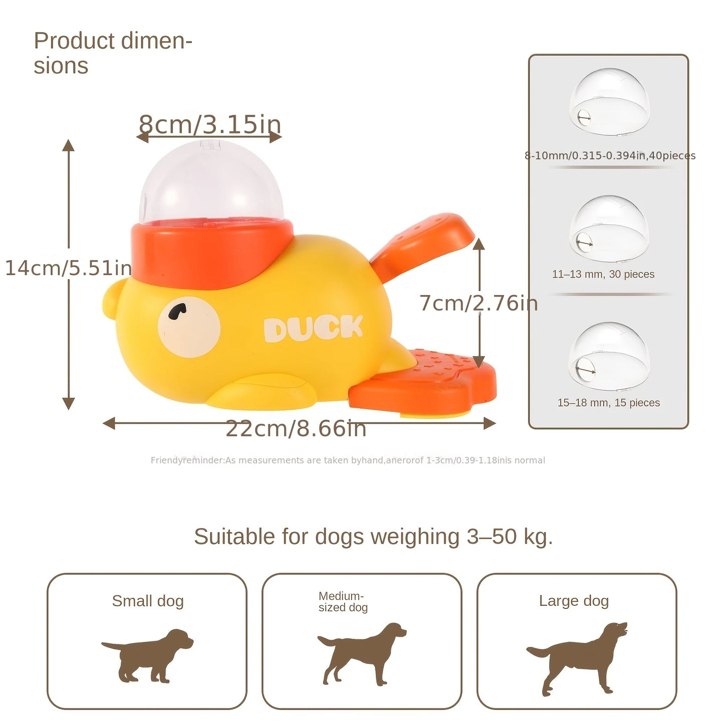 Jouet Distributeur de Friandises Frisqo 2-en-1 — Canard Interactif pour Chien