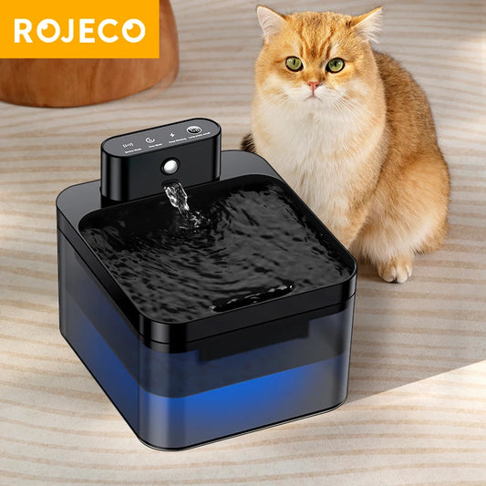 Fontaine Sans Fil Frisqo à Capteur Infrarouge — Batterie 2600mAh, Inox