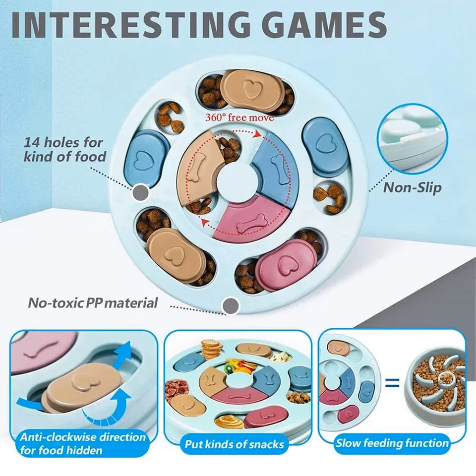 Jouet Puzzle IQ Frisqo — Distributeur Interactif de Stimulation Mentale pour Chien