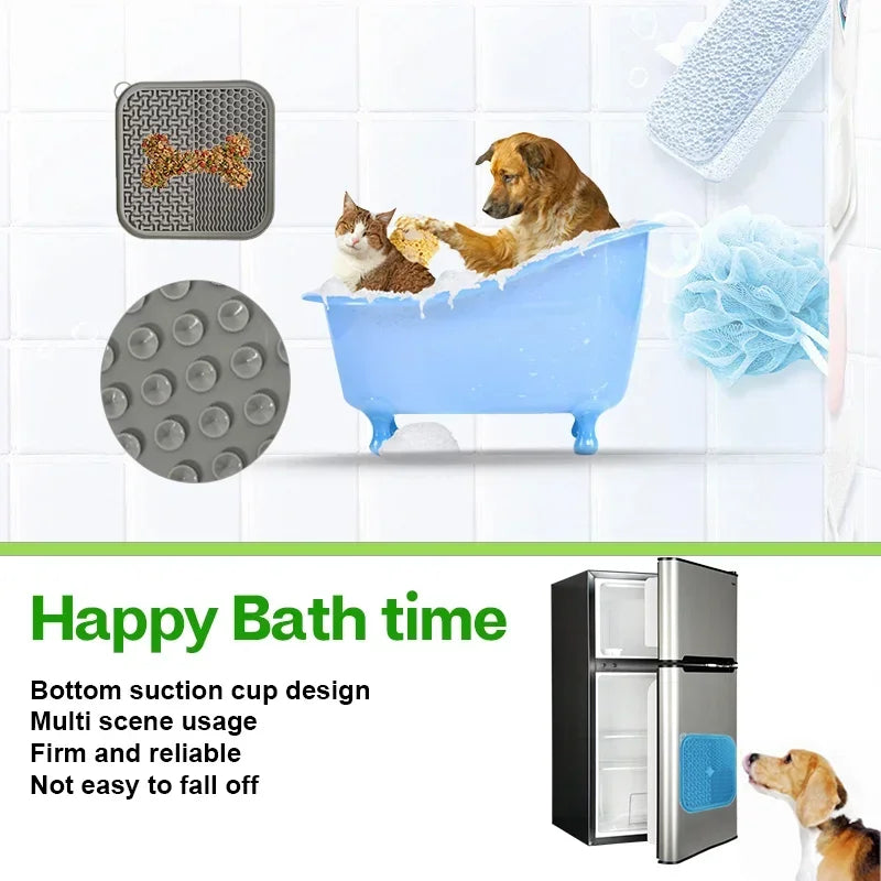 Tapis de Léchage Anti-Stress Frisqo — Silicone à Ventouses pour Chien & Chat